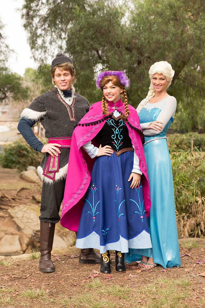Elsa, anna and kristoff party character for kids in san jose